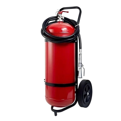 CO2 dvīņu ratiņu tipa ugunsdzēšamais aparāts